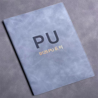Carnet de notes A5 personnalisé en cuir PU RPET souple avec couverture rigide et reliure cousue pour cadeau, fabriqué en usine (OEM)