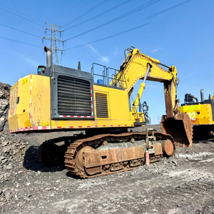Excavatrice Komatsu Pc 1250 Sp d'occasion, 80 tonnes, équipement lourd, chenilles jaunes, moteur diesel - Product Image 1