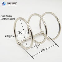 YIWANG Factory Metall clips 2,5x30x40MM Silber Lose blatt Binding Ring