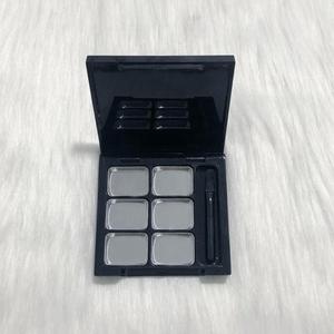 Six Color Eyeshadow Palette <b>Empty</b> <b>Box</b> Pressed Powder Cosmetic Packaging DIY Swatch Tray With Cover - Product Image 3