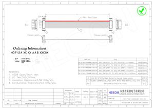 كابل شريطي مسطح VGA IDC بمقاس 2.54 مم، 12 و14 و16 و20 سنًا، كابل مسطح للدراجات النارية - Product Image 5