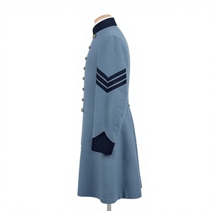 Historical Men's Waterproof <b>Woolen</b> Frock Coat American Reproduction Long Button Front Outerwear - Product Image 3