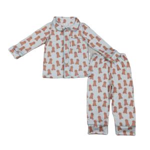Conjuntos de Ropa Casual para Niños RTS Boutique, Ropa de Dormir para Niños con Estampado de Perro, Transpirable, de Algodón y Spandex, Nuevos Diseños al por Mayor - Product Image 1