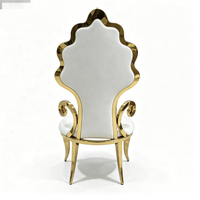 Chaises de mariage hautes pour mariés en gros, avec panneau personnalisé, en vente