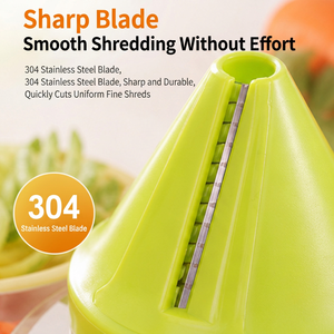 เครื่องทำเส้นผักแบบหมุนมือ รุ่น Effortless Cone พร้อมใบมีด 304 สำหรับอุปกรณ์ครัวและเครื่องตัดผัก - Product Image 3
