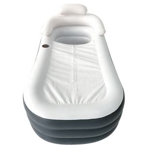 Bañera de hidromasaje familiar portátil plegable Sauna inflable de gran tamaño para adultos engrosada - Product Image 1