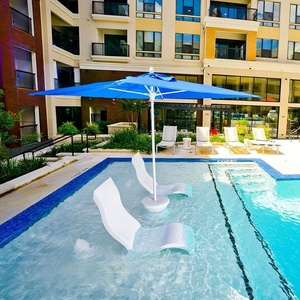 בריכת שחייה חיצונית שולחנות ישיבה במים ז 'כים שמש כורסאות בריכה צד שולחן ליד שולחן רינג - Product Image 6