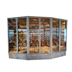 Fábrica de puerta de vidrio de congelador de calidad con puerta de vidrio enfriadora/estante/para sala enfriadora de exhibición de bebidas de supermercado - Product Image 3