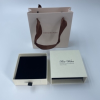 Boîte à bijoux coulissante en carton, boîte de rangement pour bagues, boucles d'oreilles, colliers, boîte à bijoux personnalisée avec logo, boîte à alliances