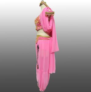 Performance de <span class=keywords><strong>danse</strong></span> Porter du velours rose Ventre indien Style arabe Costume Danzante <span class=keywords><strong>Maya</strong></span> <span class=keywords><strong>Danse</strong></span> arabe Tribal Ventre Costumes - Product Image 3