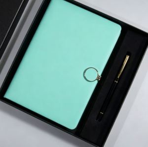Cheaper Custom Company Logo Diary Stationery Business Magnetic <b>Notebook</b> Gift Set <b>A5</b> Black Pu Leather Journal With Box and Pen - Product Image 5