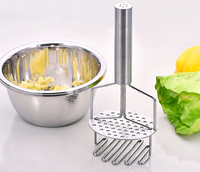 Groenten Crush Tools Aardappelpureemaker Kookgerei Roestvrij staal Pureer fruit Keukenaccessoires