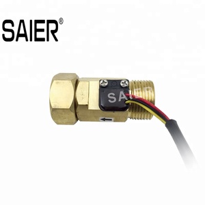 G3/4 "DN20 Thread Hall effetto acqua sensore di flusso liquido misuratore di portata <span class=keywords><strong>3</strong></span> fili per pompa di calore in ottone misuratori di portata - Product Image 3