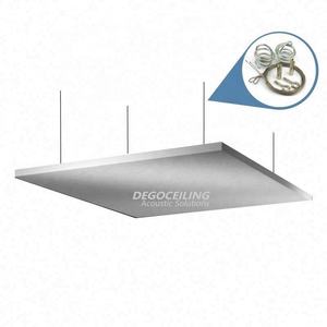 Suministro directo de fábrica de alta calidad fibra de vidrio Woolf Iber tablero absorbente de sonido Wave Condole nube acústica superior - Product Image 4