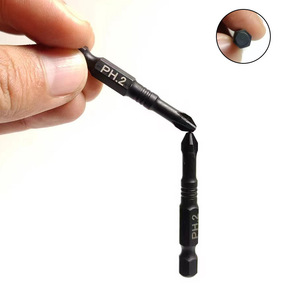Yunbei Yb Phillips <b>Screwdriver</b> <b>Bits</b> Ph2 Black Hex Shank <b>Set</b> For Electric Tools - Product Image 2