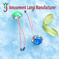 Lampes LED à points monochromes de 60 mm, toujours lumineuses, pour parcs d'attractions, options blanc/rouge/vert, matériau PC, indice de protection IP64