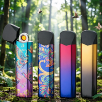 Briquets jetables portables en gros pour l'Europe, 0,5 ml, 1 ml, accessoires de fumeur, cartouches vides rechargeables USB