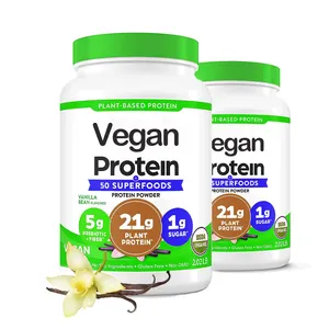 Chất lượng cao không biến đổi gen sô cô la hương vị hữu cơ cây gai dầu protein 2lbs 5lbs Vegan Protein bột Vegan Protein
