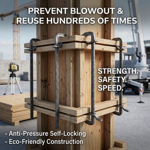 Abrazaderas de <span class=keywords><strong>Acero</strong></span> Modernas y Duraderas para Encofrado, Ajustables de 600mm a 1200mm, con 5 Años de Garantía - Product Image 4