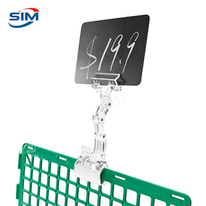 Clips d'affichage POP en plastique ABS transparent, articulations réglables, bras articulés flexibles, pinces robustes pour les supermarchés <span class=keywords><strong>de</strong></span> détail - Product Image 3