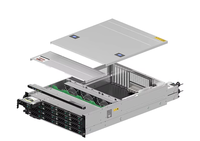 KAISHEN ATX Steel Rack Mount 3u 16-fach Server gehäuse 6GB Backplane USB-Front anschlüsse Benutzer definiert mit Fan Server-Gehäuse