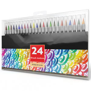 Ensemble de 20+1 stylos pinceaux aquarelles mélangables avec bloc de dessin - Product Image 2