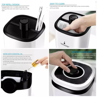Humidificateur d'air 4.5L à remplissage par le haut Humidificateur diffuseur d'huiles essentielles à écran LCD Humidificateur à ultrasons à télécommande