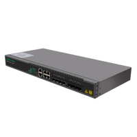 Fujitomo Gpon Olt 4/8/16 Port 10G Uplink Layer 3 mendukung 1:128 Vsol Cdata HSGQ terminal jaringan serat optik 4 port gpon OLT.