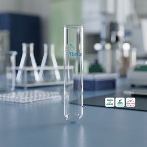 Tube à centrifuger en verre borosilicate 3.3, tube de laboratoire transparent, tube à échantillons jetable - Product Image 3