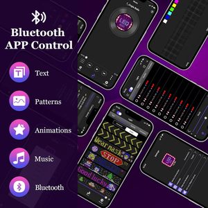 Letrero LED Programable de 3mm con Píxeles de 16 Bits a Color, Control por Aplicación Bluetooth, CMS Móvil, Pantalla Publicitaria - Product Image 2