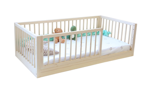 Lm trẻ em trẻ em bằng gỗ đơn Toddler montessorri giường em bé với ngăn kéo trẻ em 2 tầng sofa giường khung Twin cho cô gái với lưu trữ - Product Image 4