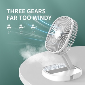 YouNimei al aire libre portátil hogar telescópico plegable eléctrico USB recargable Mini Mesa de pie viento frío ventilador plegable - Product Image 6