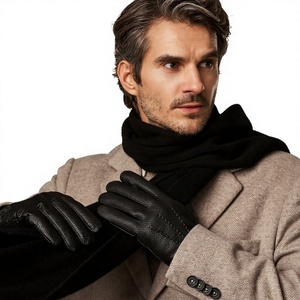 Guantes de Pantalla Táctil de Cuero Genuino ELYSIAN INDUSTRIES, Elegantes, Suaves, Térmicos, Sin Forro, con Detección de Agujas, para Invierno - Product Image 3