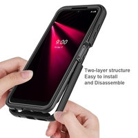 Ide Produk Baru 2022 untuk T-mobile ReVVL V 4G Casing Warna-warni Bingkai Transparan Akrilik Tpu Pc Aksesori Ponsel