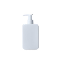 Bouteilles de lotion corporelle carrées plates blanches de 250 ml en gros en stock, flacons de shampoing et de crème pour les mains de 8 oz avec pompe