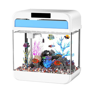 Acquario Intelligente Tutto-in-Uno Autopulente Leggero per Pesci Rossi da Soggiorno, Piccolo Acquario in Vetro, Modello OEM HY-038 Guangdong - Product Image 1