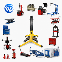 Double Win Hochwertige 2500kg Einpfosten-Autohebebühne 1250mm Min. Höhe 2,2kW für Enge Räume und Kleine Reparaturwerkstätten