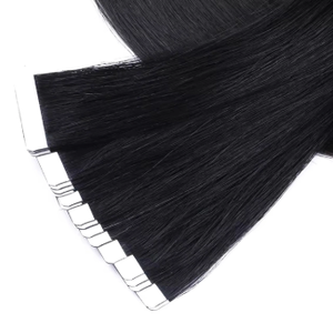 Extensions à bandes adhésives Remy couleur naturelle, cheveux humains européens lisses, résistantes et durables, sans produits chimiques, qualité supérieure - Product Image 2