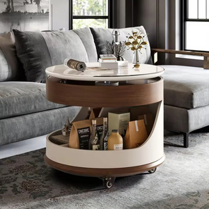Table basse relevable en chêne design moderne avec rangement, durable, écologique, hauteur réglable pour salon, meuble <span class=keywords><strong>amovible</strong></span> - Product Image 2