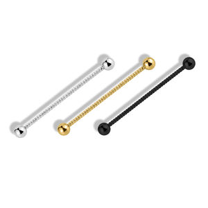 14G Chirurgisch Staal <span class=keywords><strong>Industrial</strong></span> Barbell Voor Vrouwen Mannen Twist Kraakbeen Earring Helix Tragus Body <span class=keywords><strong>Piercing</strong></span> Sieraden - Product Image 1