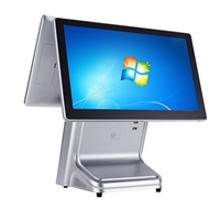 Caja Registradora POS Táctil Capacitiva de Doble Pantalla con Pantalla para el Cliente para Comercio Minorista, Restaurantes y Tiendas de Conveniencia, Compatible con OEM y ODM