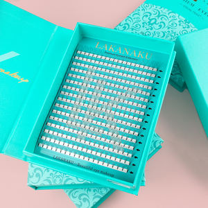 Накладные ресницы Abonnie Pointy Base Pre Made Volume Fans Mink 2D 8D 10D 12D, мягкие готовые пучки для наращивания, длинные и короткие пучки-букеты для ресниц - Product Image 1