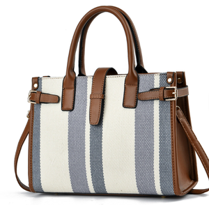 Sac fourre-tout rétro décontracté pour femme, sac fourre-tout en toile de haute qualité avec fermeture éclair, sac à bandoulière tendance pour femme, sac fourre-tout - Product Image 4