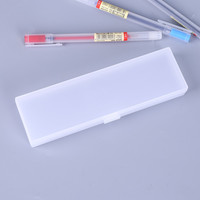 Trousse à crayons transparente en plastique colorée et écologique pour enfants, papeterie transparente Offre Spéciale pp