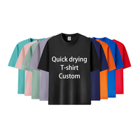 T-shirt personnalisé à séchage rapide, impression à la demande, livraison directe, logo ODM/OEM pour hommes, services d'exécution de commandes Shopify