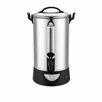 Distributeur de café électrique commercial en acier inoxydable 304, chauffe-eau de 40 tasses avec contrôle de température pour hôtel