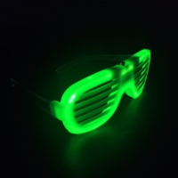 Nouvelles lunettes lumineuses LED néon colorées, lunettes en plastique fantaisie pour Halloween, Noël, anniversaire et fête du Nouvel An