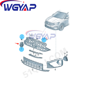 <span class=keywords><strong>Logo</strong></span> avant WGYAP OEM 5H0853601 M DPJ pour <span class=keywords><strong>Volkswagen</strong></span> TAOS TAI T-CROSS TRO, <span class=keywords><strong>logo</strong></span> <span class=keywords><strong>de</strong></span> <span class=keywords><strong>calandre</strong></span> pour pièces automobiles - Product Image 2