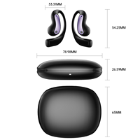 Casque Open OWS avec traduction intelligente par IA, réduction du bruit, écouteurs sportifs sans fil, autonomie ultra longue