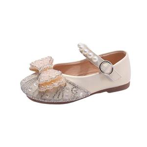 <span class=keywords><strong>Chaussures</strong></span> plates souples fantaisie pour enfants, motif nœud pailleté, style princesse, pour filles, vente en gros, mode, mignonnes, pour mariage - Product Image 6